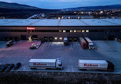 The new Raben warehouse in Cluj, a state-of-the-art logistics warehouse with daily direct connections to Europe