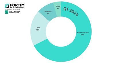 Top Real Estate Investor Countries in Romania in the first three months of 2025